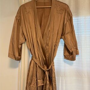 Copper Bridesmaid Silk Kimono Robe